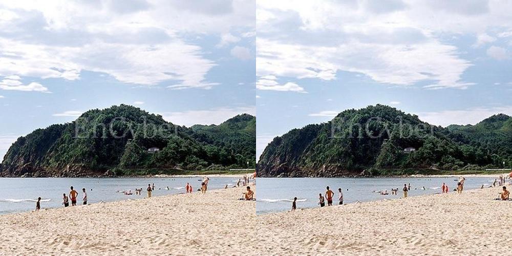 화진포해수욕장: 한적하고 맑은 해변