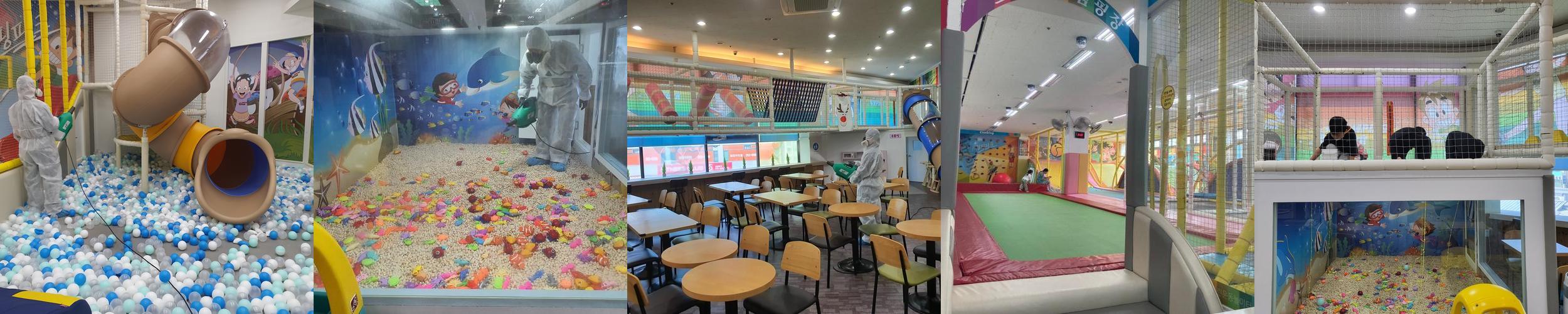 점핑파크 죽전점: 아이들이 신나게 뛰어놀 수 있는 공간